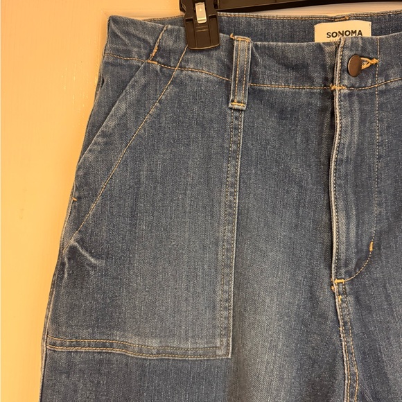 *NWOT* Sonoma Blue Denim high rise wide leg jeans - Picture 3 of 9
